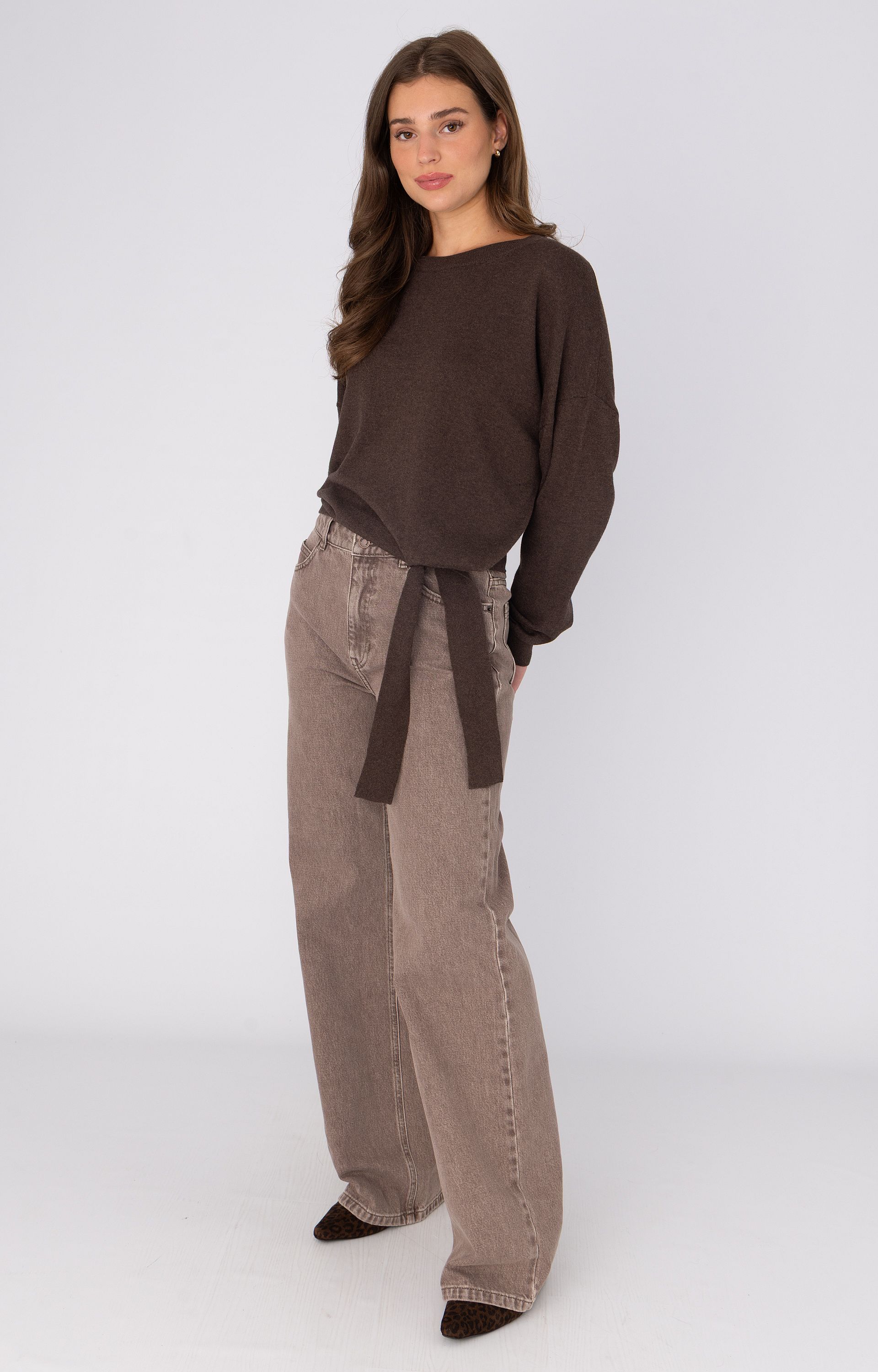 ANNA 34a09-03043 Pullover met strikdetail