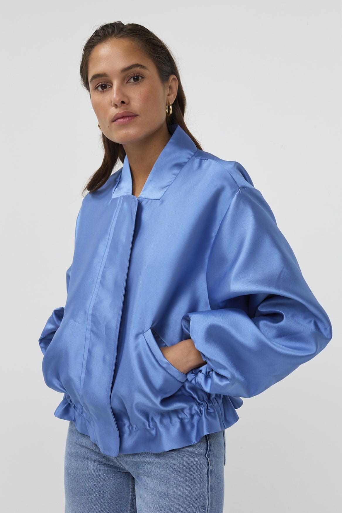 AMAYA Amsterdam Bruna Bomber-Blauw