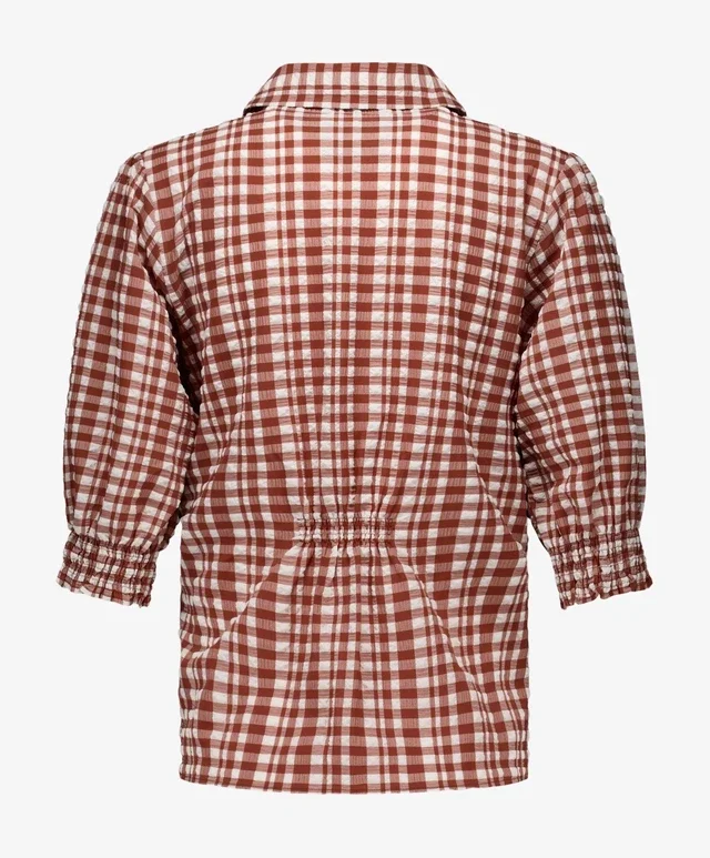 STUDIO ANNELOES 14024 Yentill check blouse