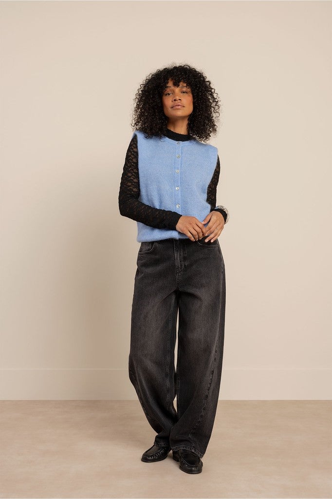 Studio Anneloes 14337 Frenkie balloon trousers - antraciet