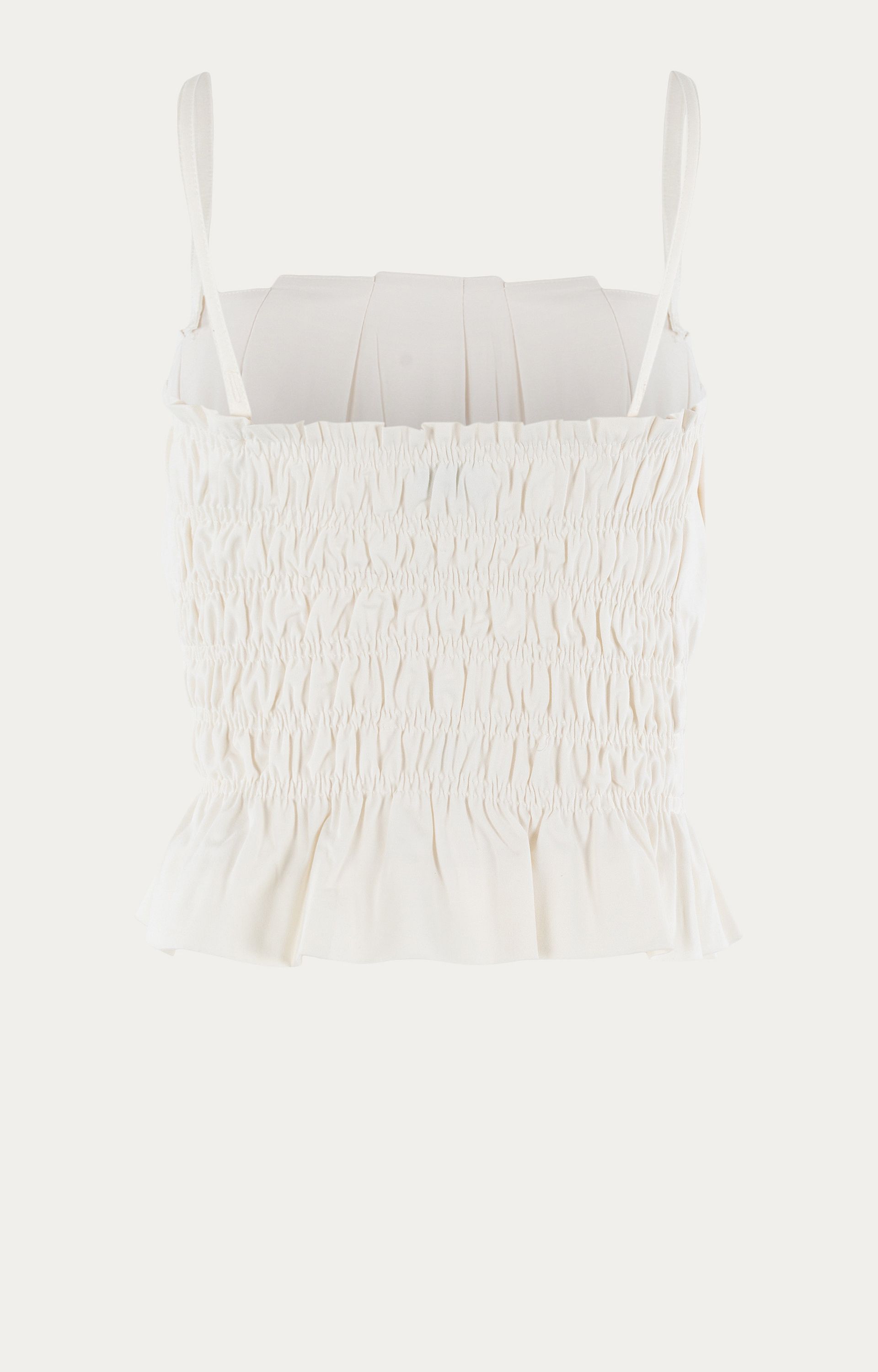 03A05-03762 Blouse Bustier met plooien