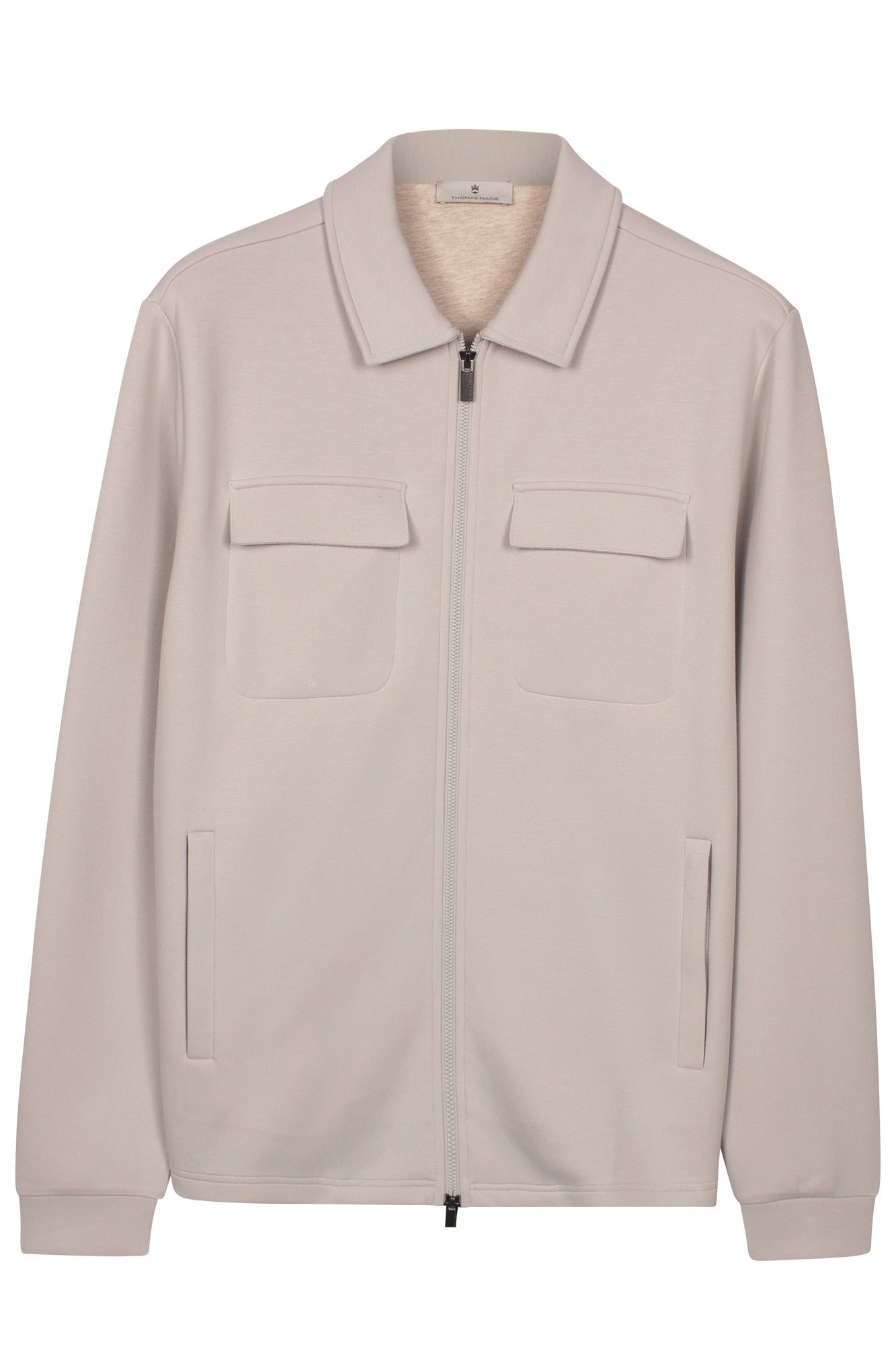 THOMAS MAINE Sweat vest 6122TM015 - Light grey solid