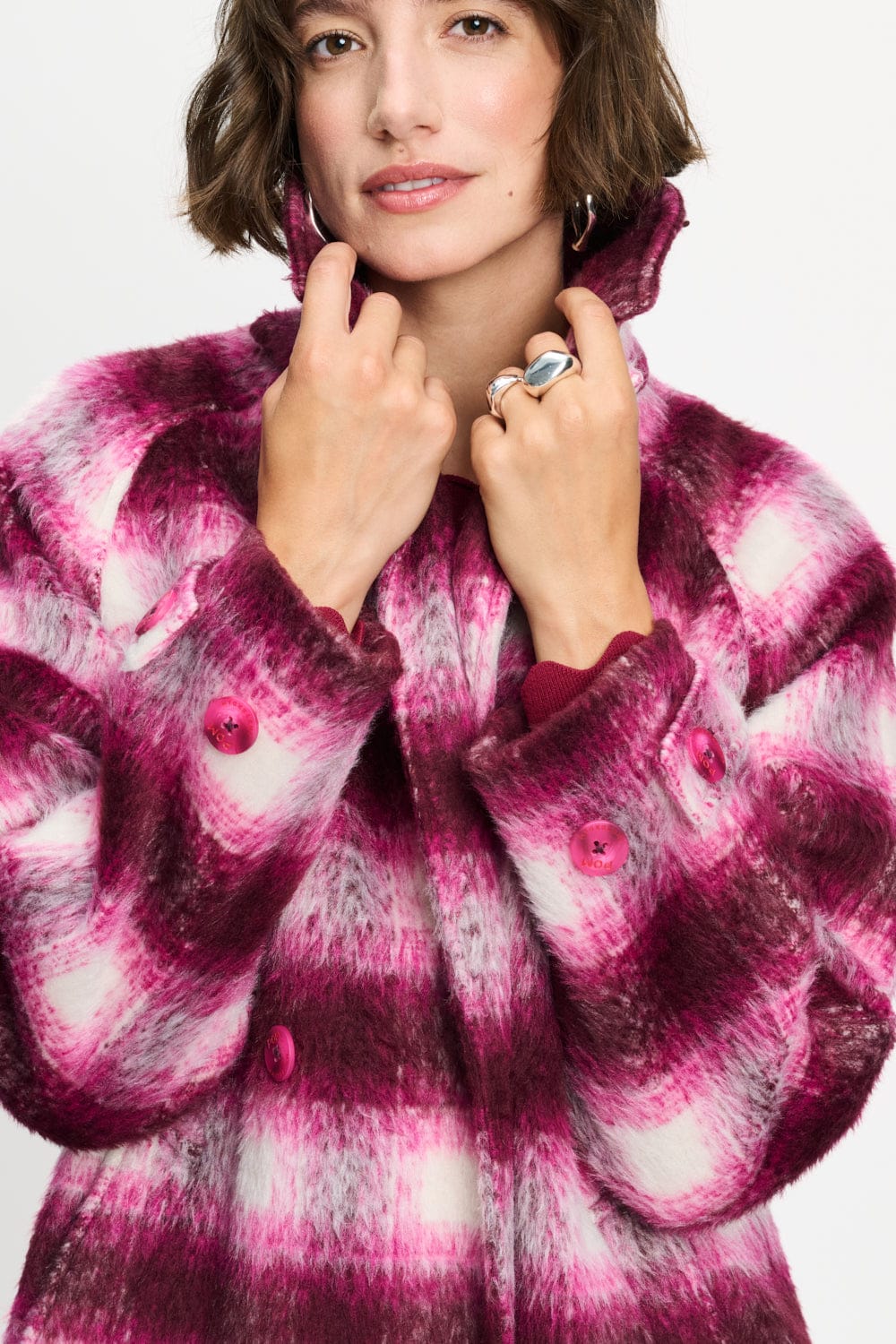 POM  SP9678 COAT - Chris pink