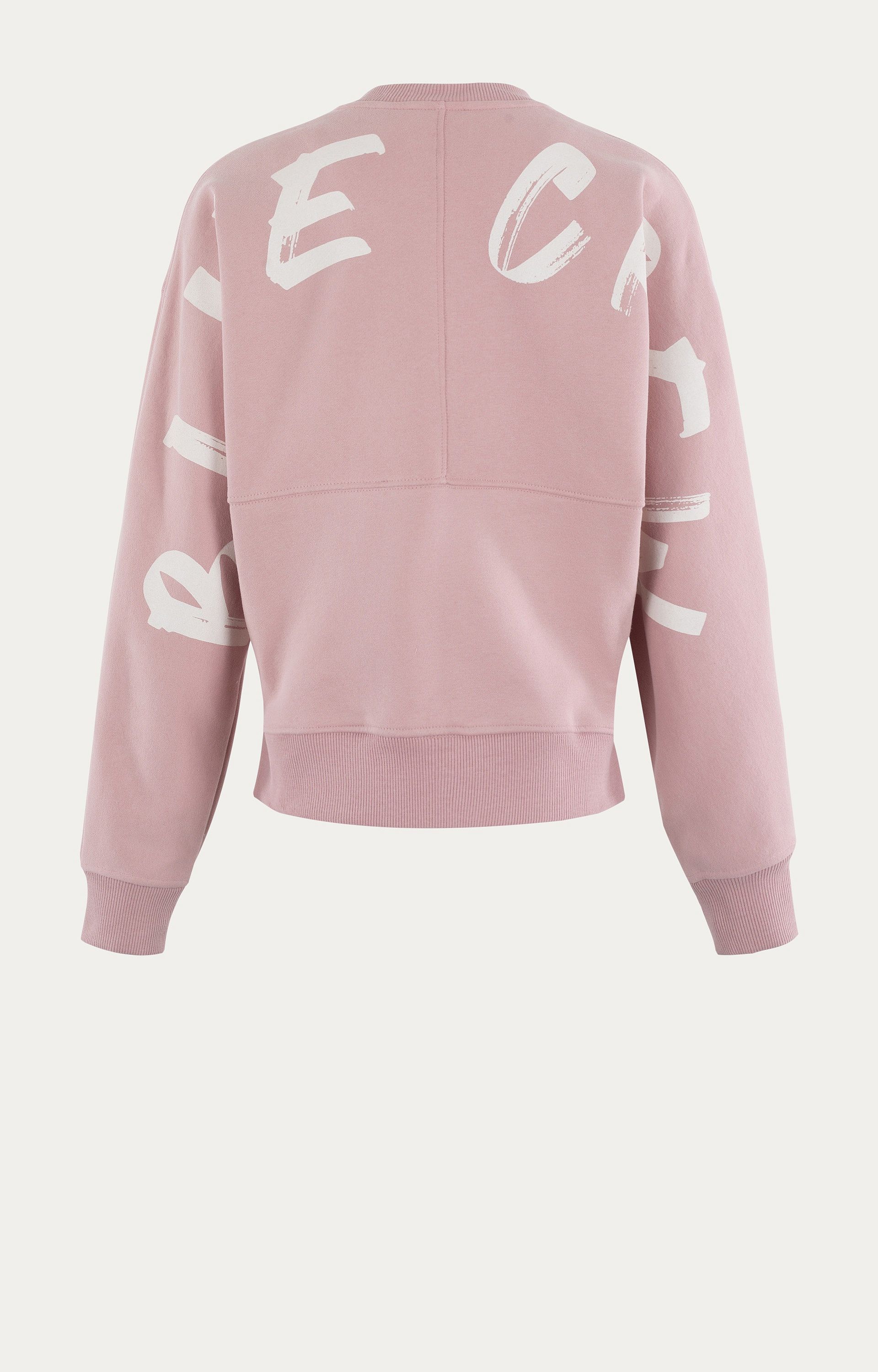 ANNA BLUE B59-04-CrewBigLogo-1 Sweater-BabyPink