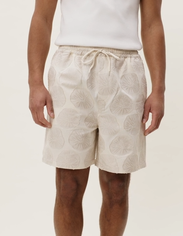 LES DEUX 1001944 Dahlia Jacquard Shorts-Light Sand