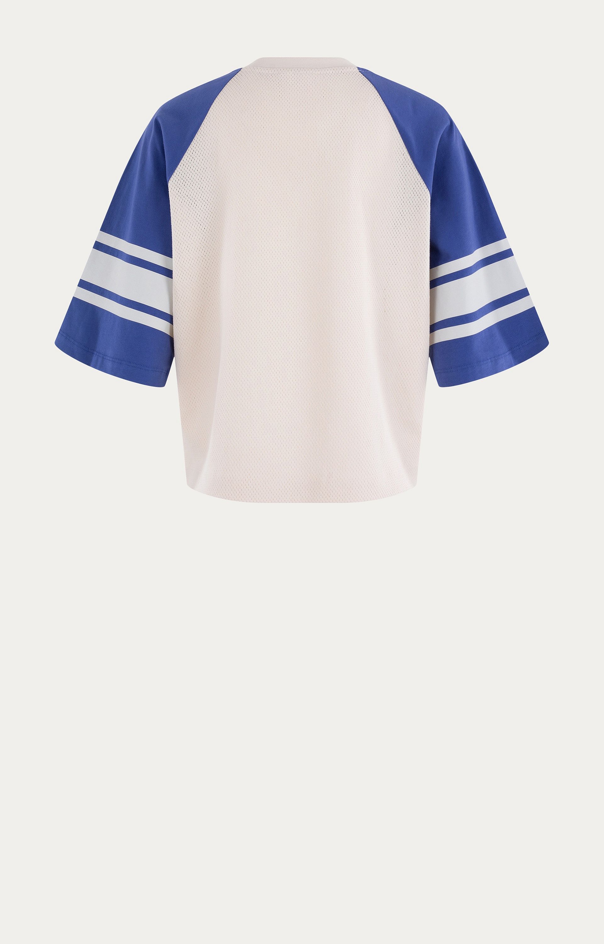 ANNA BLUE B74-04-Shirt BoxyMesh