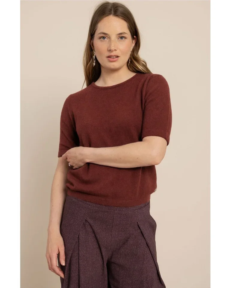 STUDIO ANNELOES 14404 Felica pullover- chestnut
