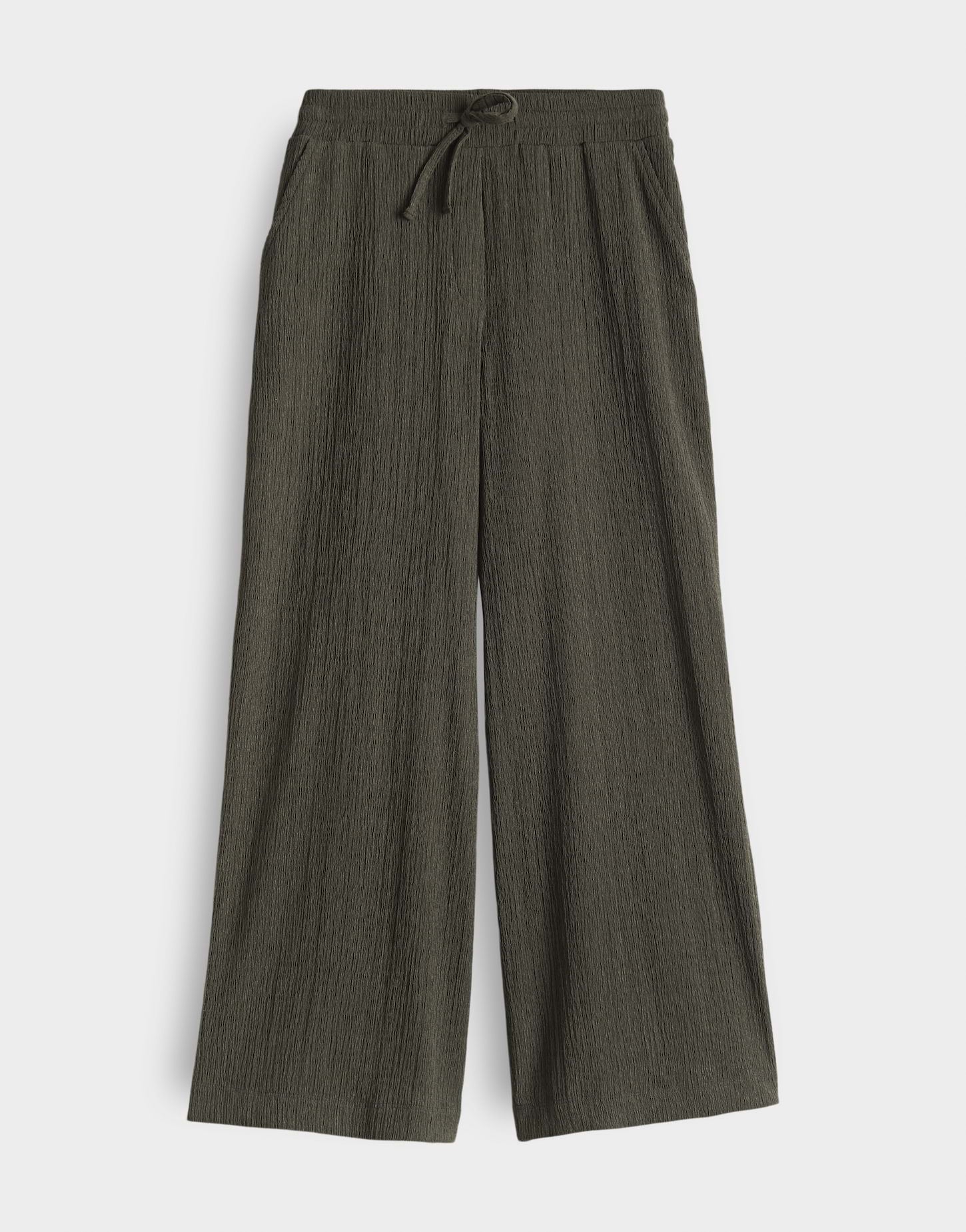 OPUS 1042415798100 Mileni crinkle wijde culotte-olive leaf