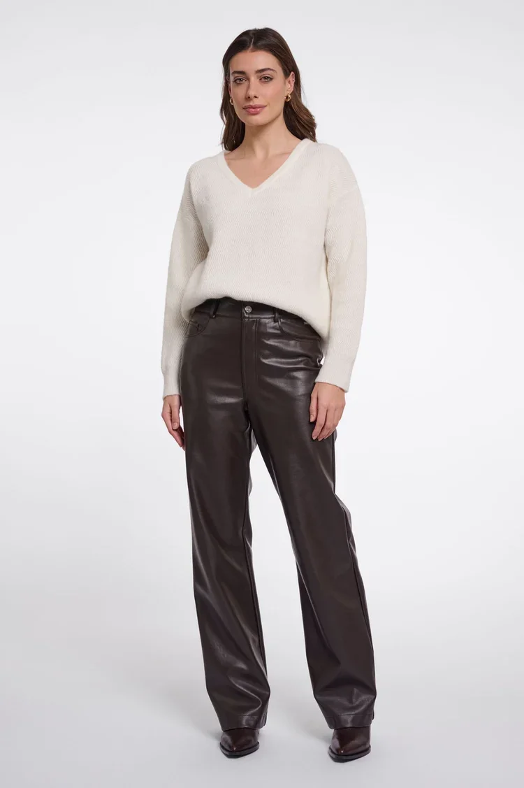 RINO & PELLE CorianRegular.7502612 Faux Leather Pants-peated