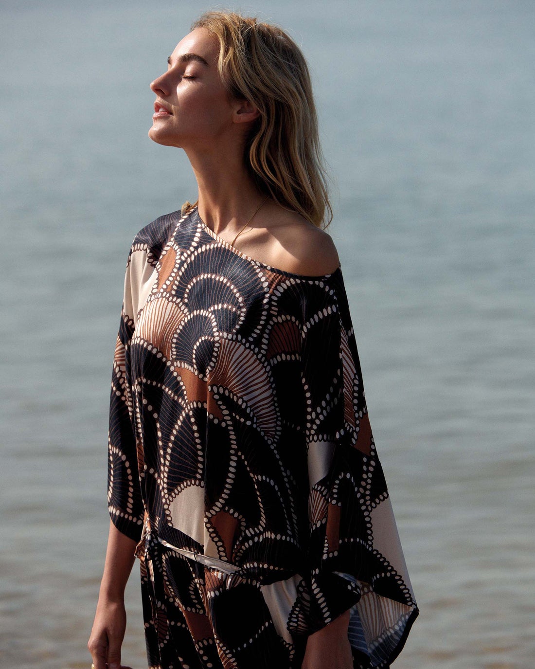 SUMMUM 5s1642-12387 Midi-jurk silky kwaliteit