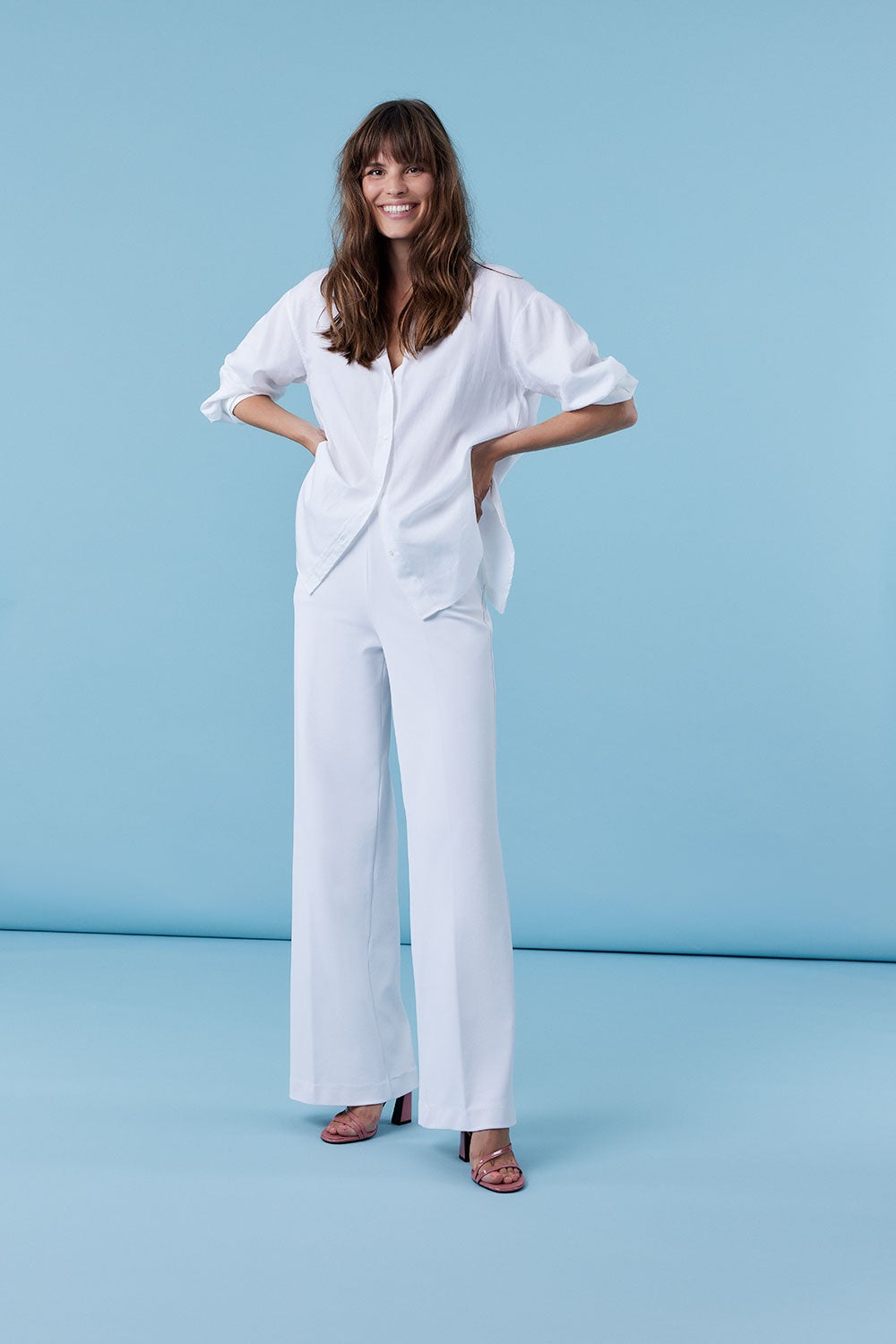COREL 1006-4952S24 Lilly WIDE LEG u.Pts Sport-White