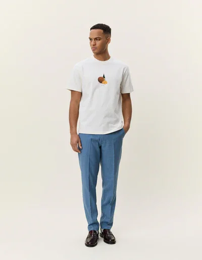 LES DEUX 1002020 Lemons T-Shirt-EggnogWhite