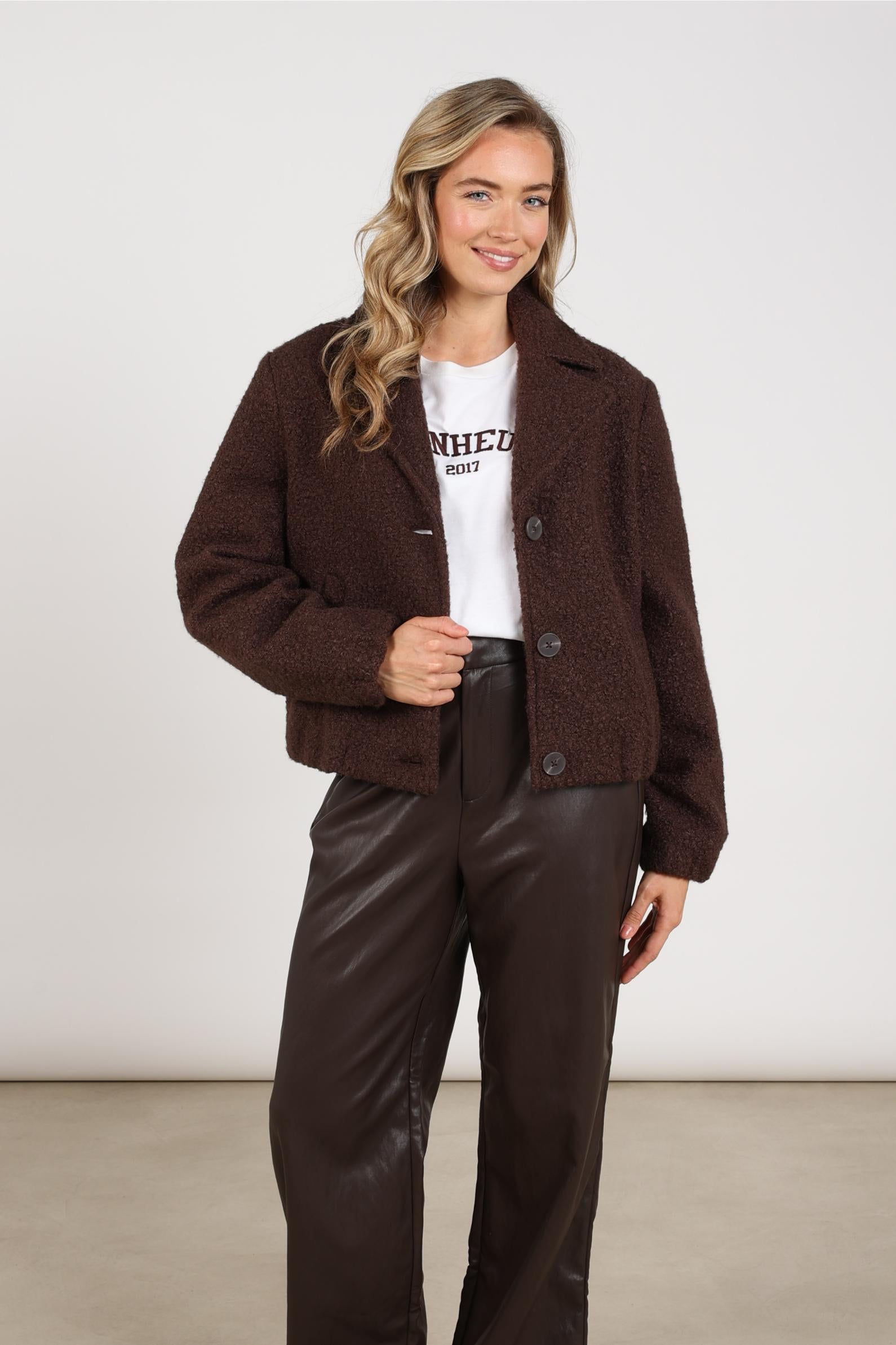 NUKUS NKF12010 Madelin Jacket Boucle-chocolate