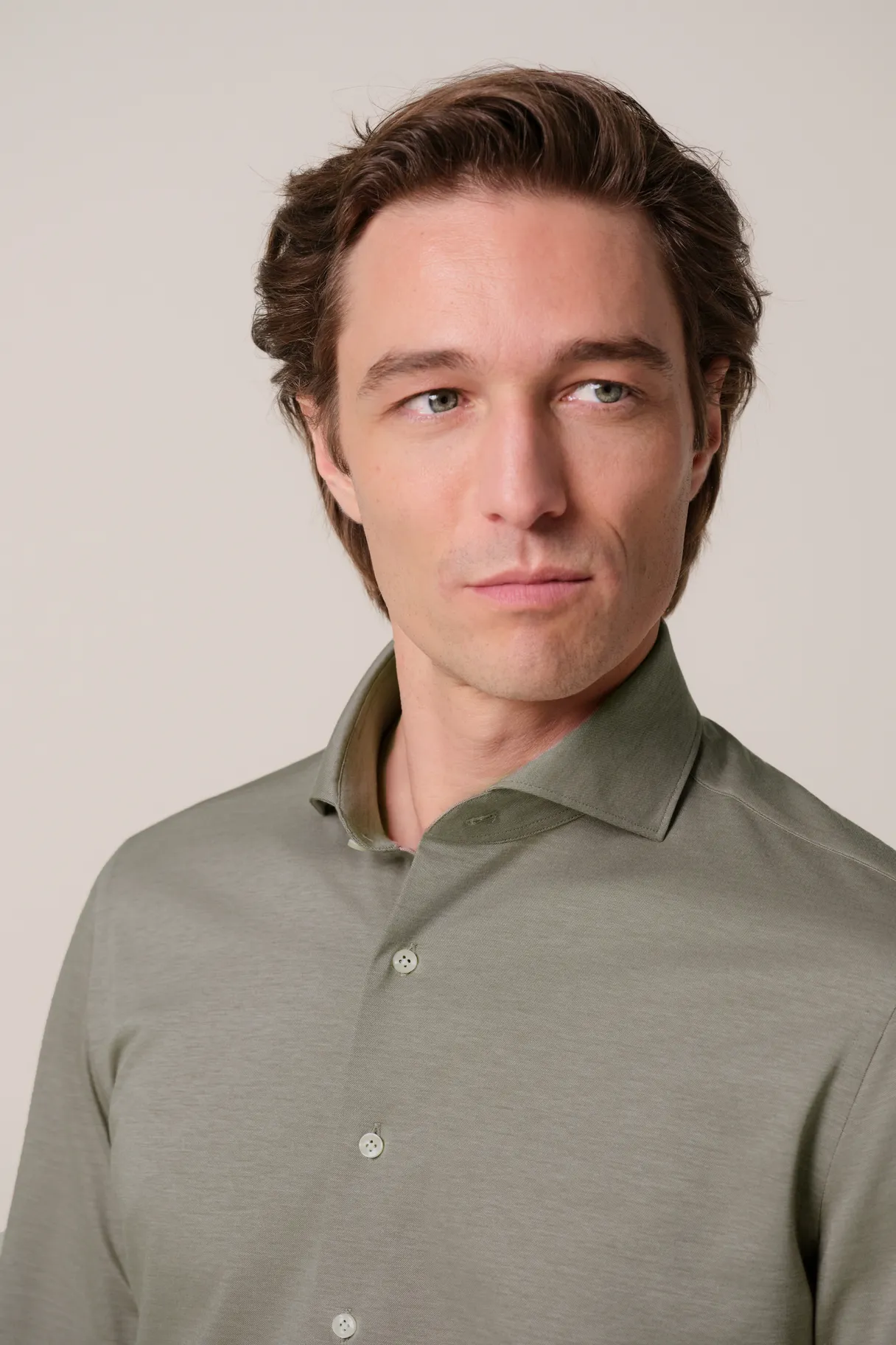 PROFUOMO PPXH30020B Bruin Japanese knitted shirt