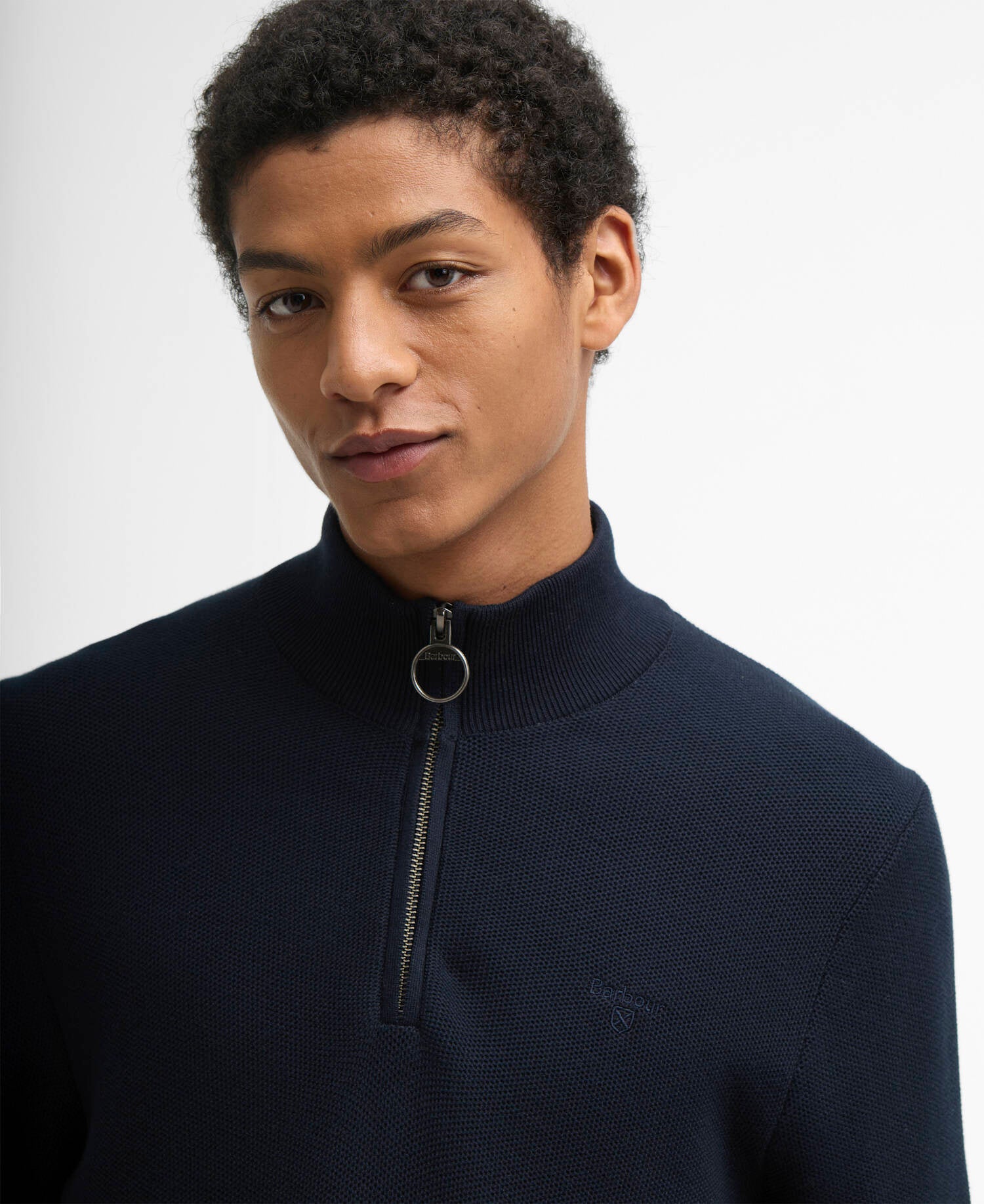 BARBOUR MKN1757 Fleck half zip - navy