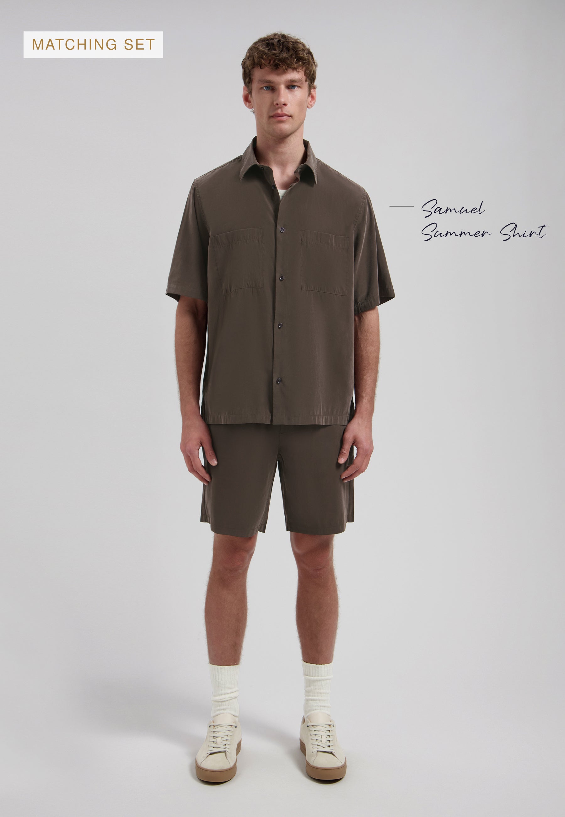 DSTREZZED 515628 Logan Easy Short - Dk. Brown