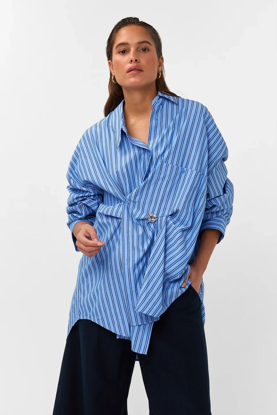 AMAYA Amsterdam Amara Blouse bleu