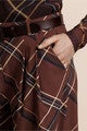 STUDIO ANNELOES 14080 Ireen pleated check trousers