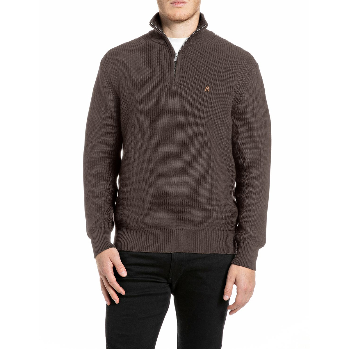 REPLAY UK00AZ.000.7246X Zip-pullover Bruin