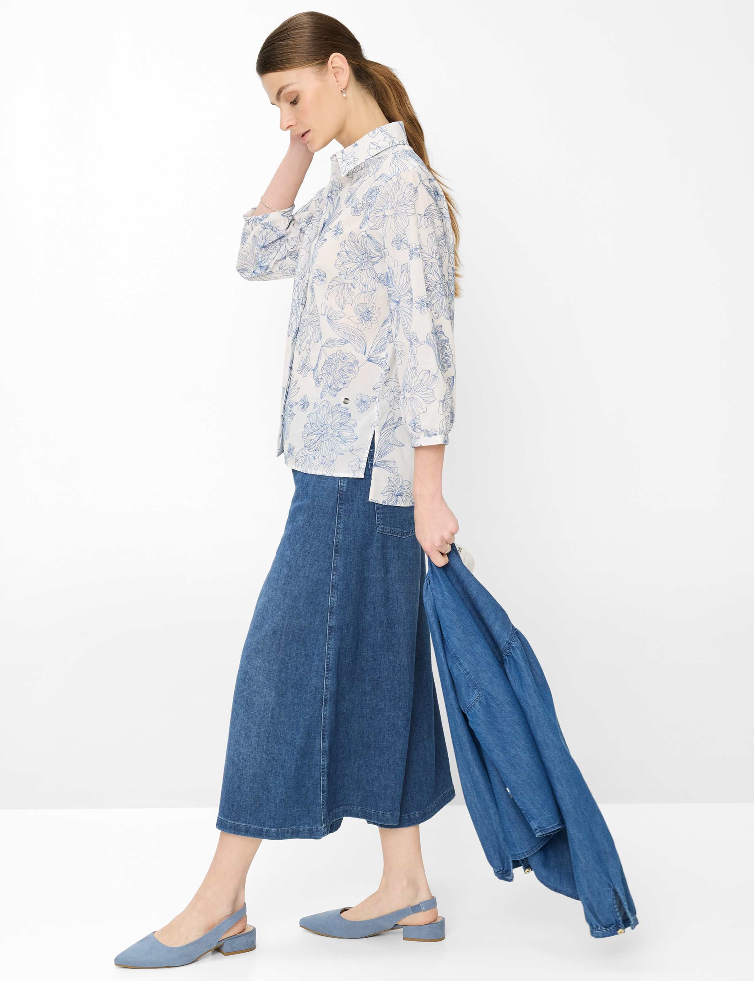 BRAX Blouse 94-0039 941 Style Vicki BLS-vintage blue