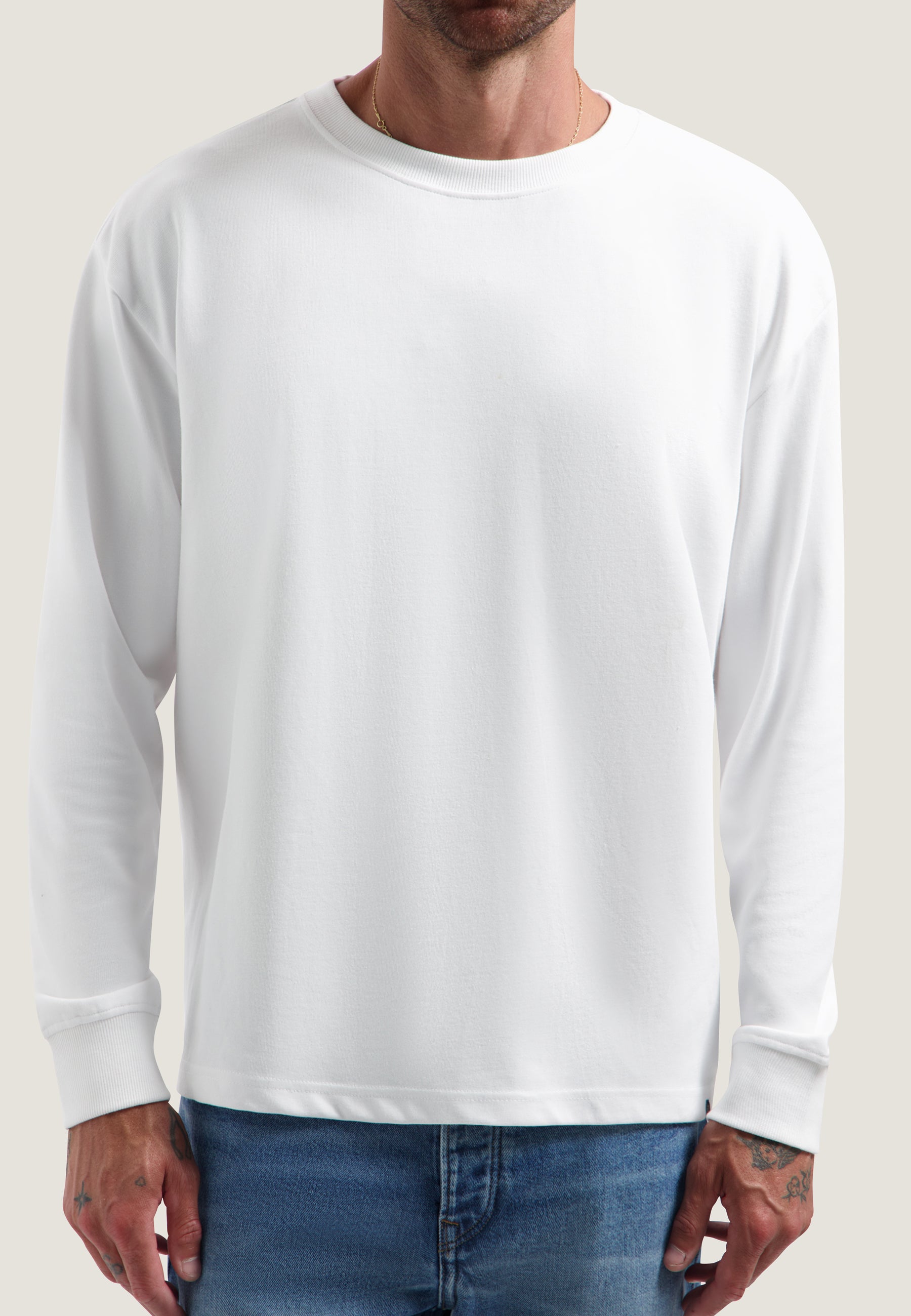 DESTREZZED 221504 KOLE LONGSLEEVE-White