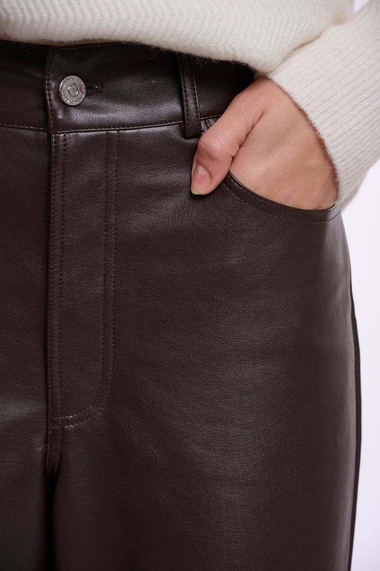 RINO & PELLE CorianRegular.7502612 Faux Leather Pants-peated