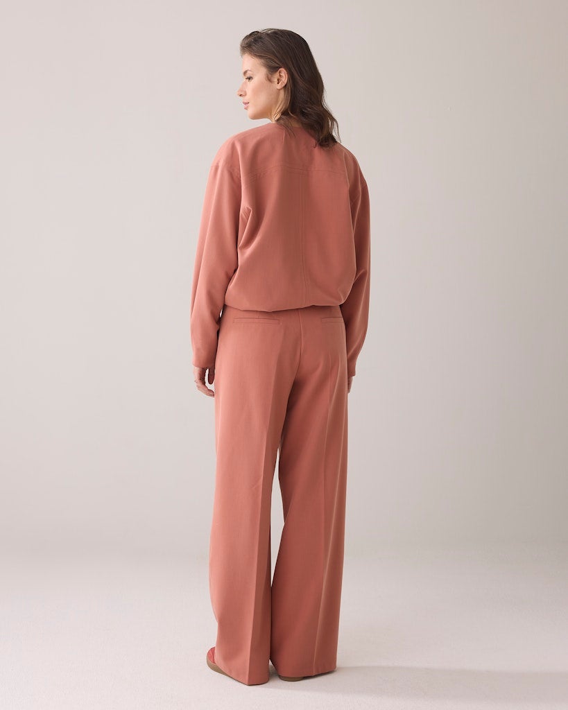 SUMMUM Bandplooi broek 4s2778-12155 - Sephia Blush