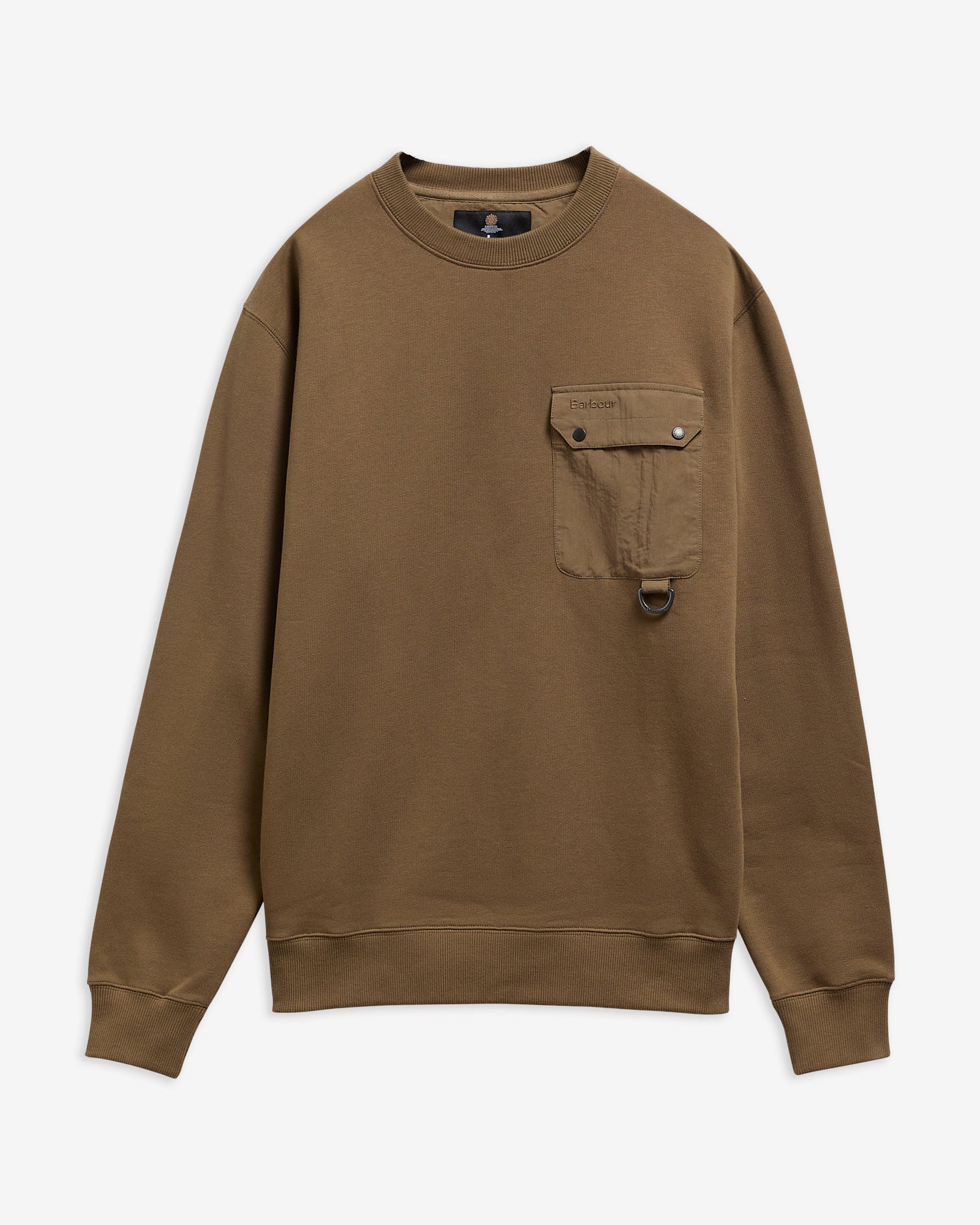 BARBOUR MOL0775 Pitt CrewNeck Sweatshirt - taupe