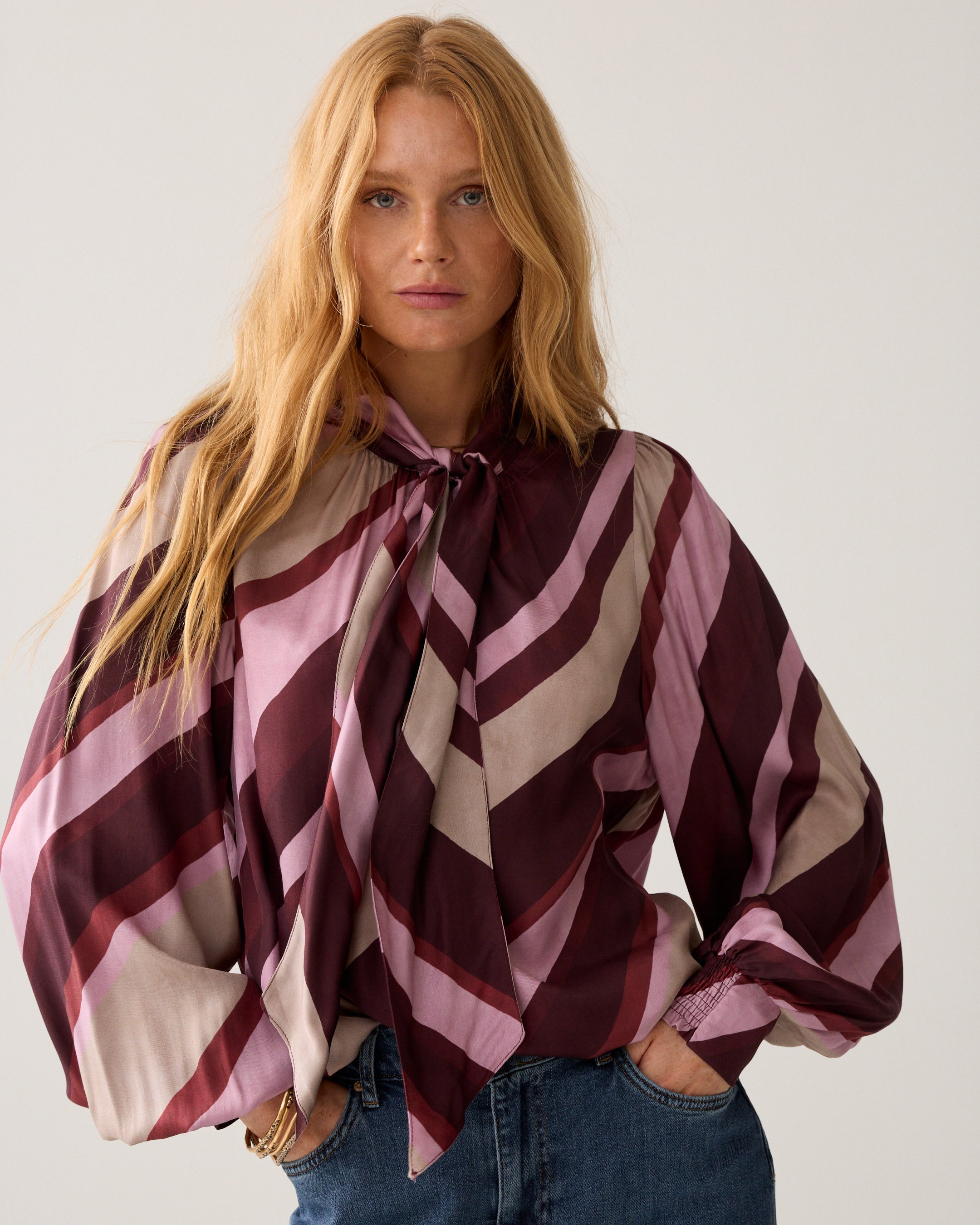 SUMMUM Bow-tie top 2s3565-12488
