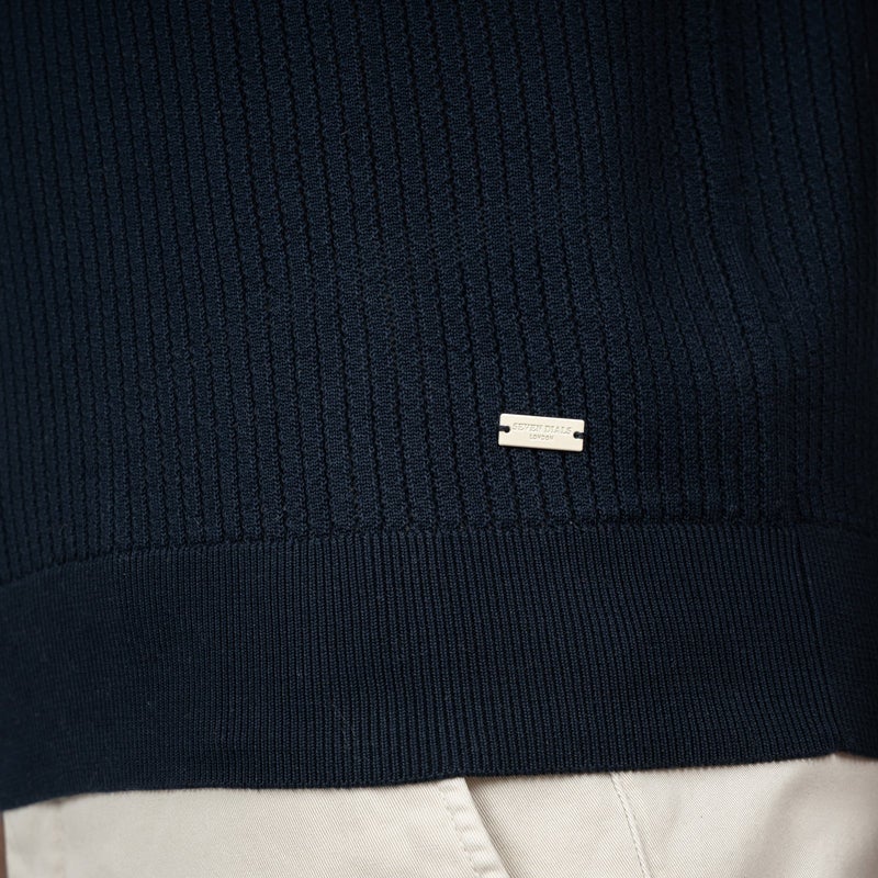 SEVEN DIALS SDL26106RI21 BENNET Buttonless Polo-Navy
