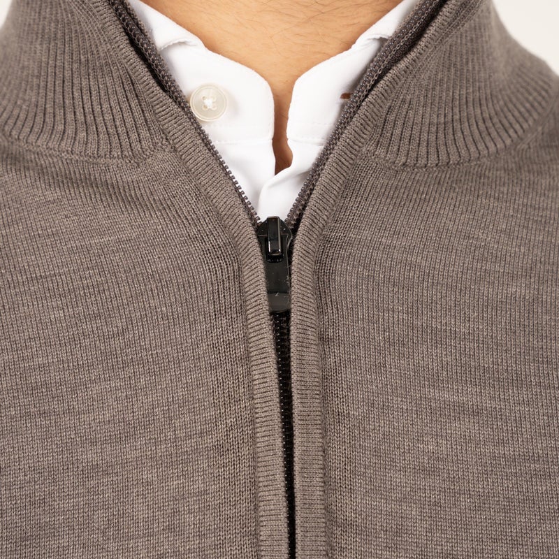 SEVEN DIALS SDL00005LU15 SAUL Pullover rits-taupe