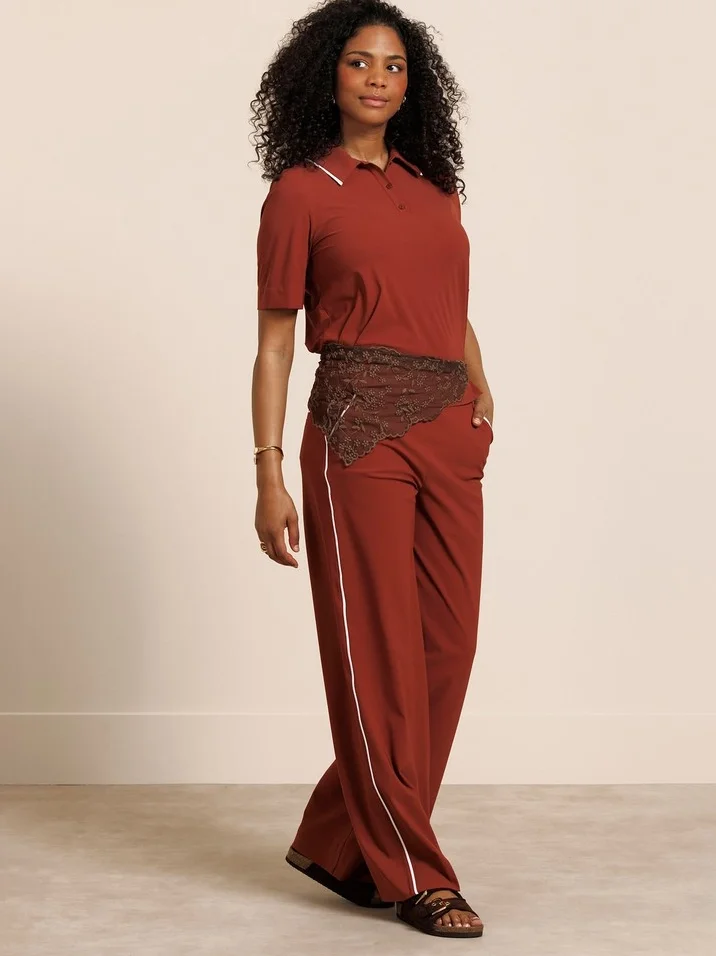 STUDIO ANNELOES 14029 Lexie piping trousers