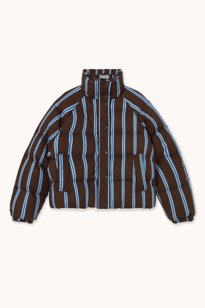 THE TINY BIG SISTER AW26-618 STRIPED SHORT JACKET