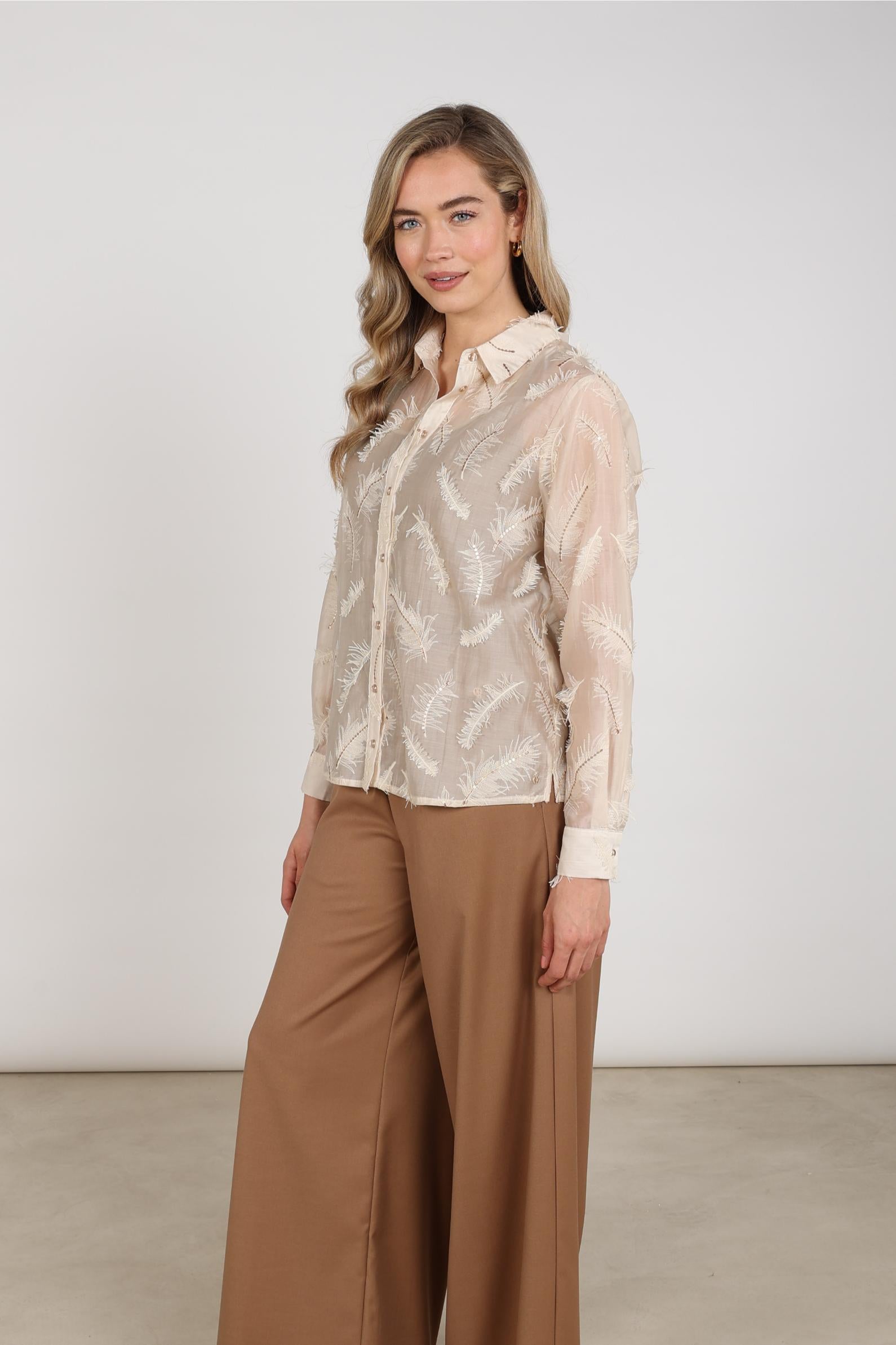 NUKUS NKF02179 Aysha Blouse Feathers
