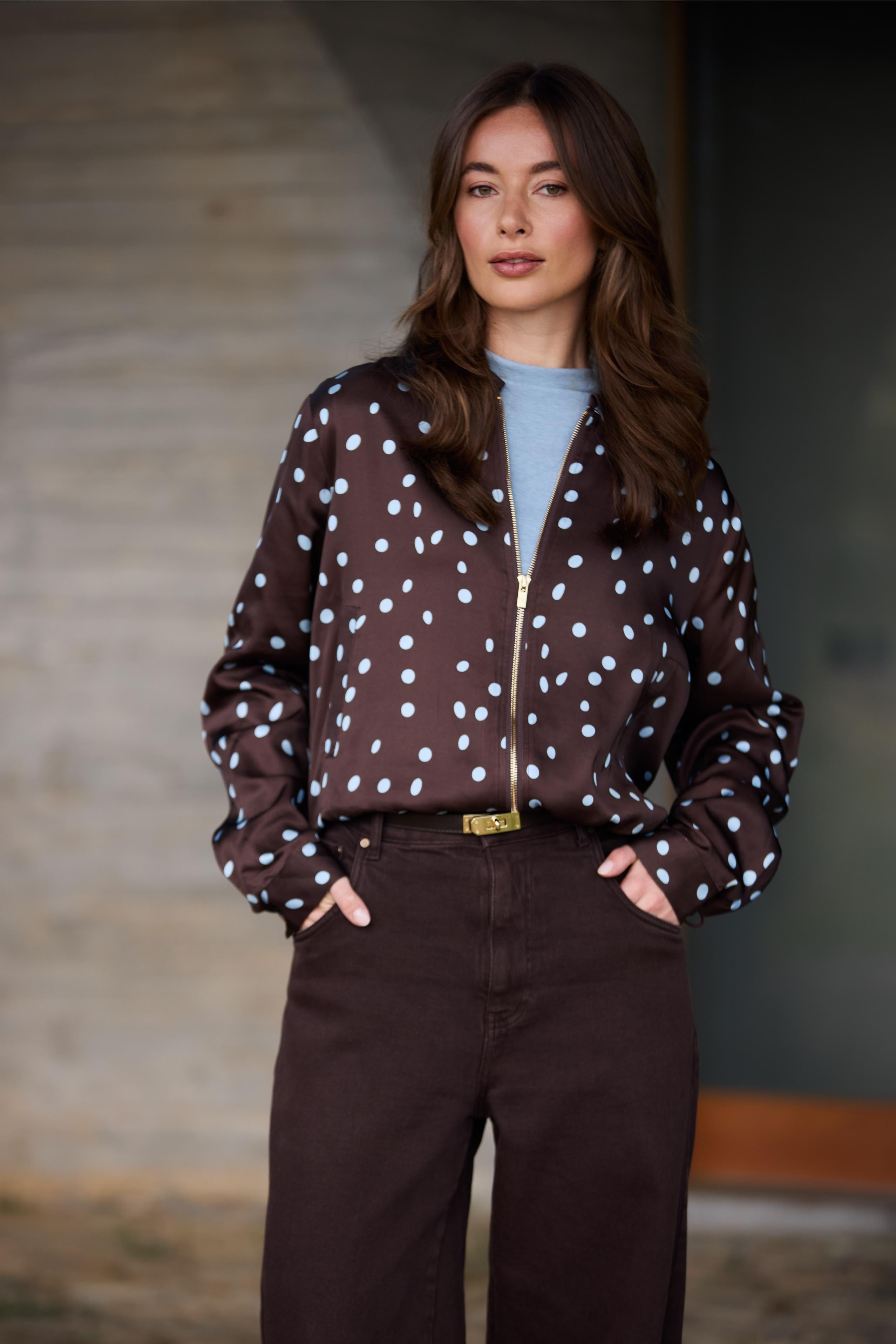 NUKUS NKF13128 Doreen Bomber Dots