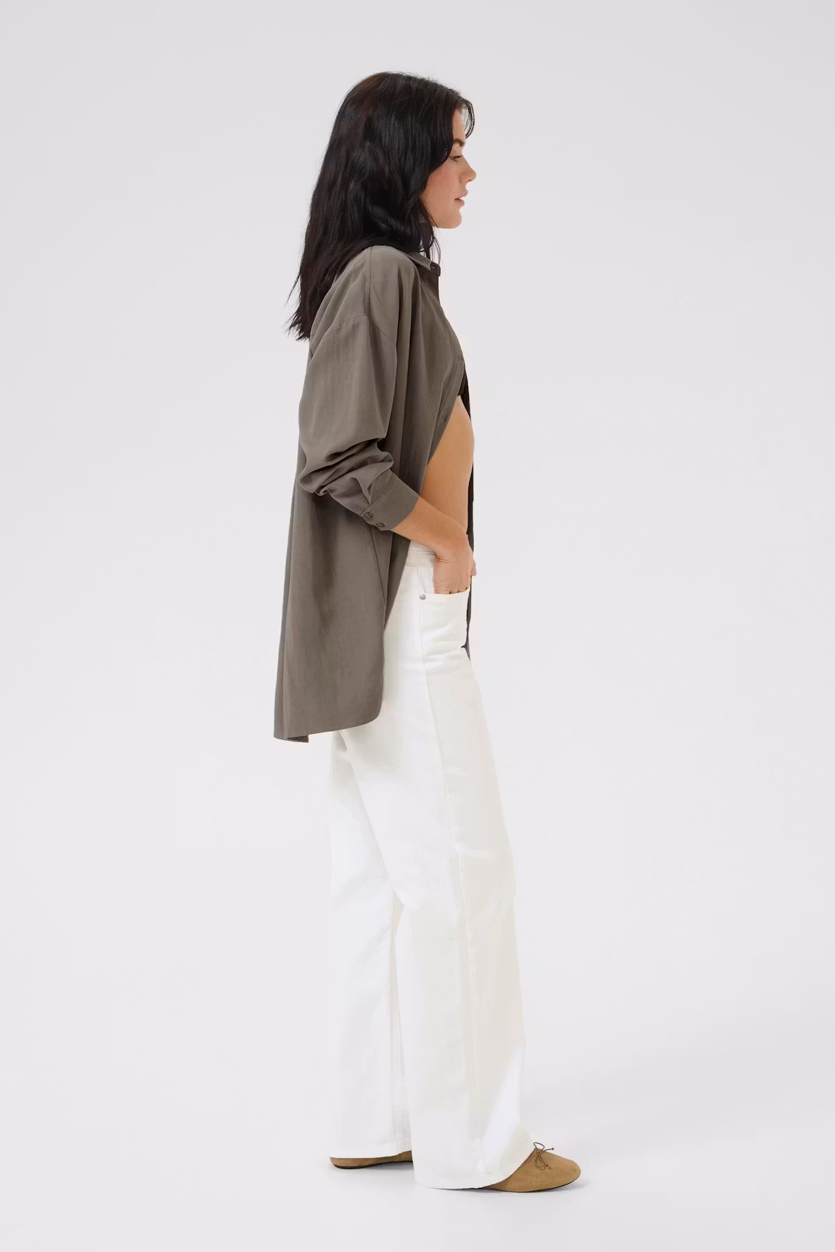 My Essential Wardrobe 10704619 LouisMW 157 HW Jeans Brightwhite