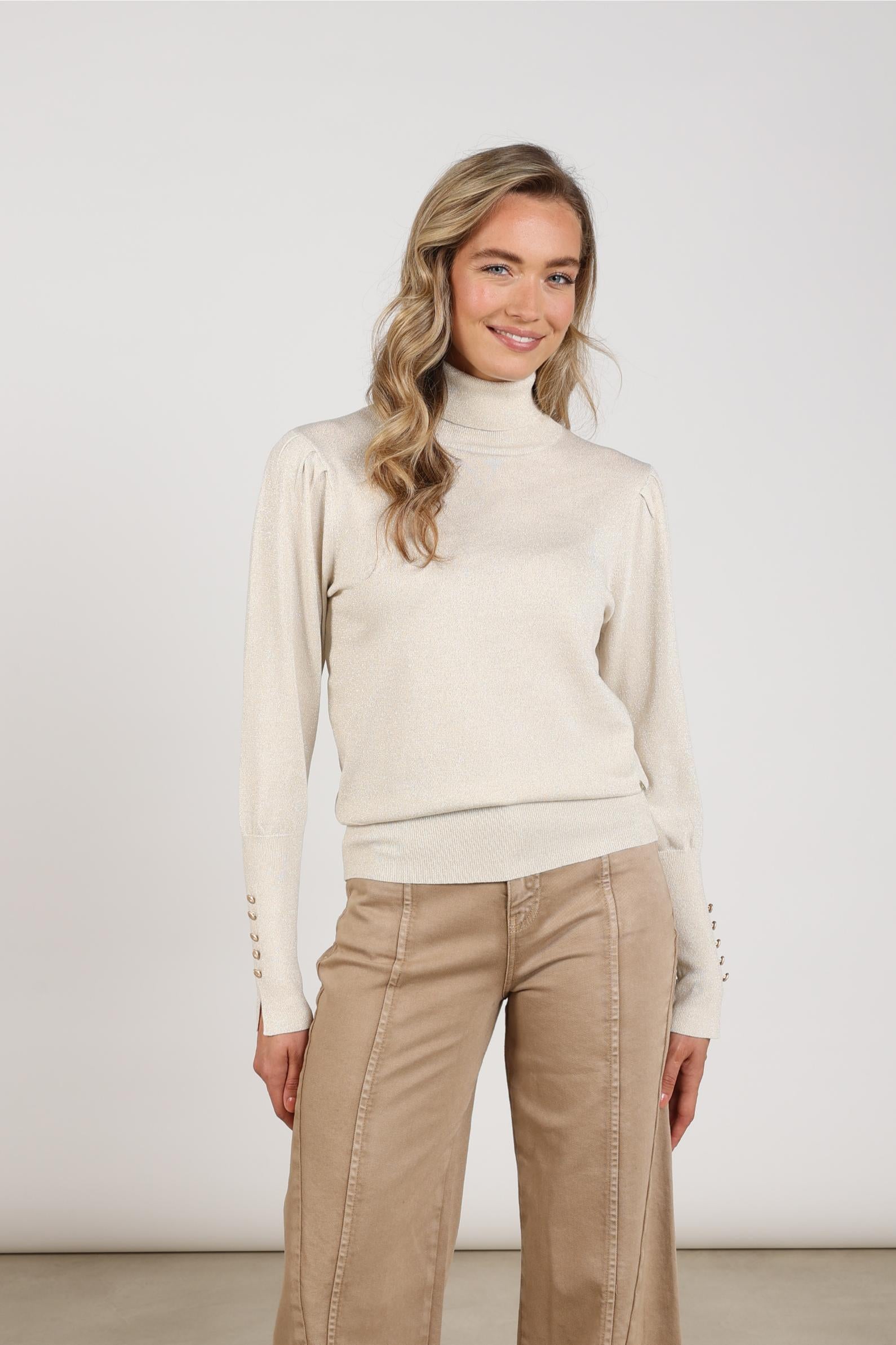 NUKUS NKF03048 Sylvia Pull Lurex-sand