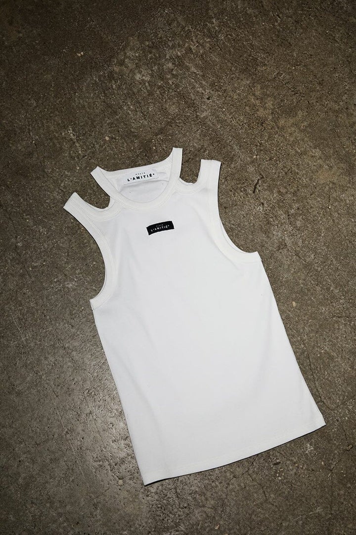 HAUTE L'AMITIE HL10657 Sema open shoulder TankTop
