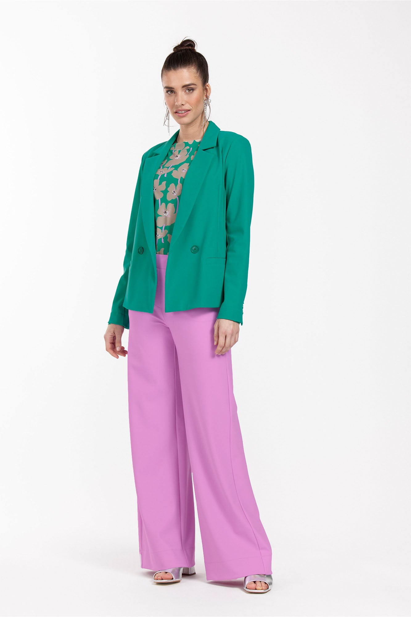 STUDIO ANNELOES 09947 Cally bonded blazer - smaragd