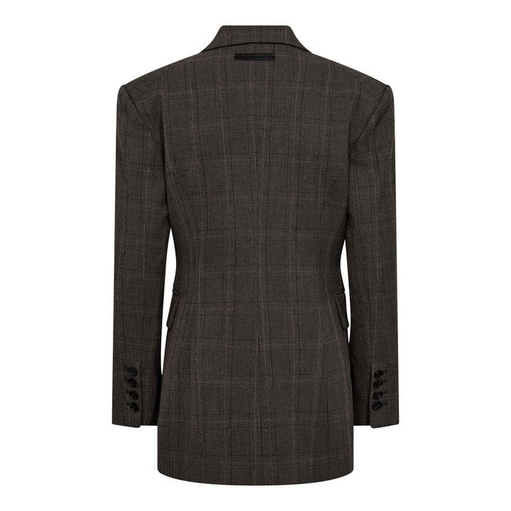HAUTE L'AMITIE HL10844 WaistFit Check Blazer