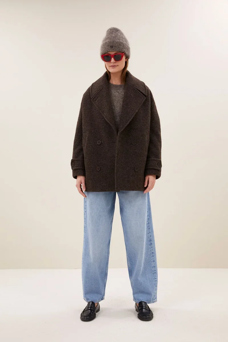 BY-BAR 26419028 Scott melange coat