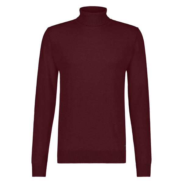 SEVEN DIALS SDL00005NI13 SHAWN merino kolpullover - donkerrood