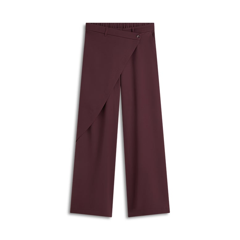 SUMMUM Wijde broek met overslag 4s2893-11851