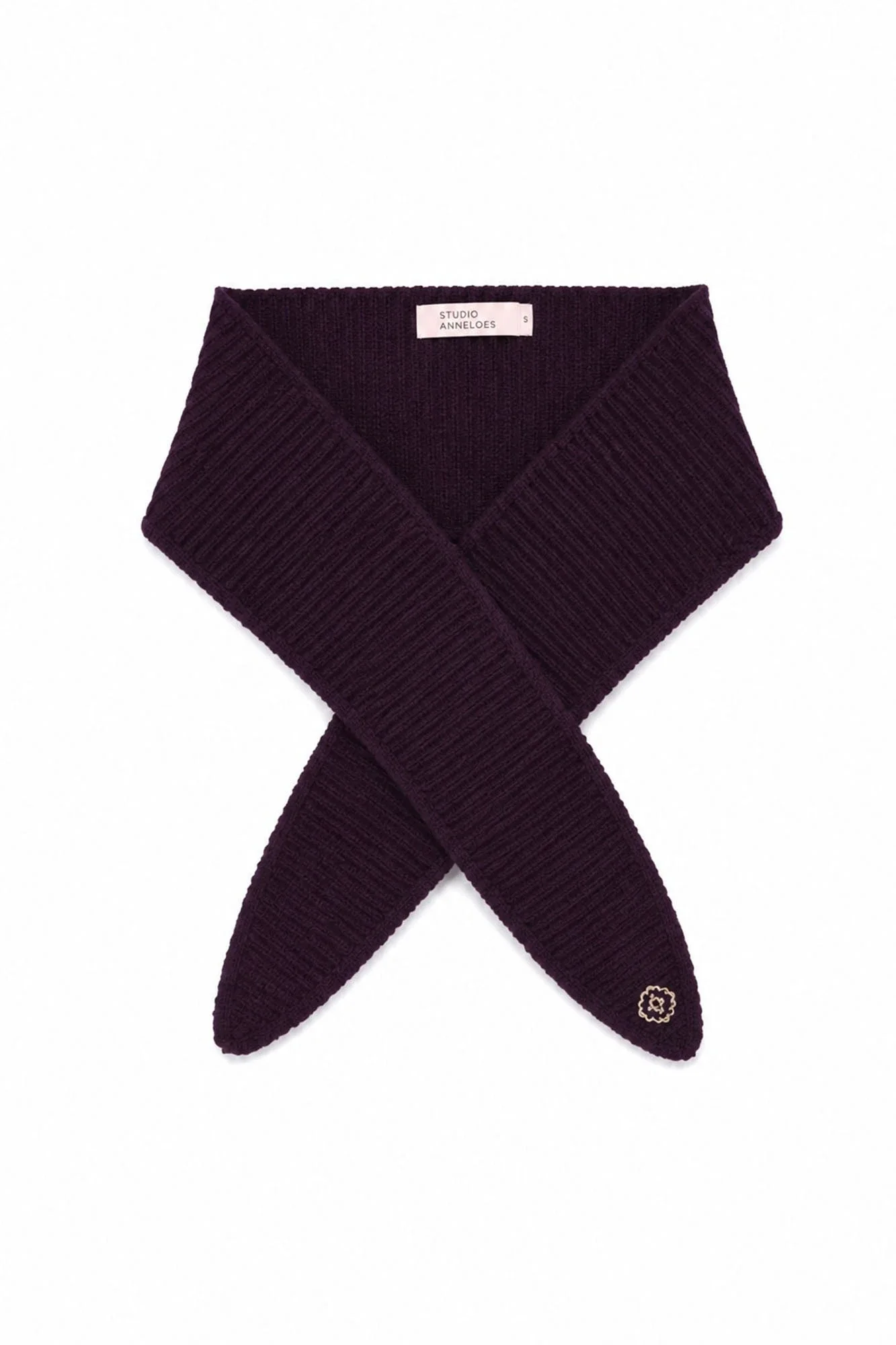STUDIO ANNELOES 14406 Sophia scarf-aubergine