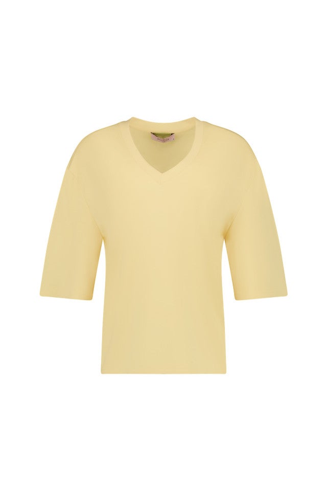 STUDIO ANNELOES 13914 Fiore v-neck T-shirt