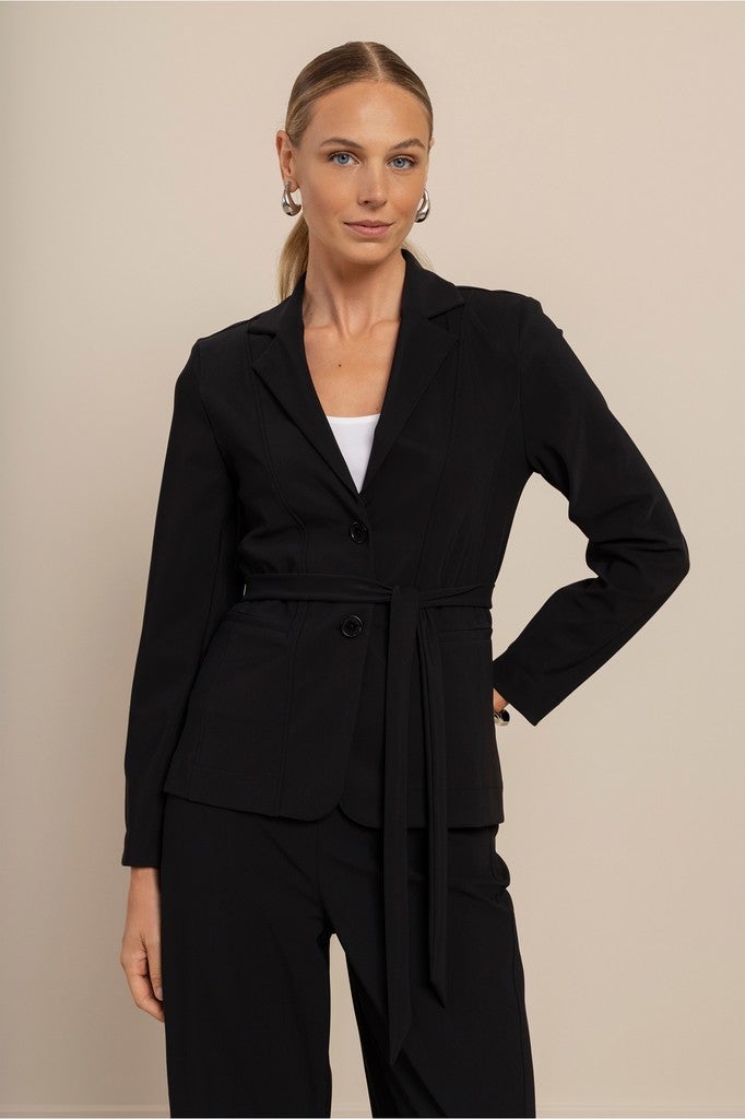 Studio Anneloes 94859 Elin bonded blazer - black