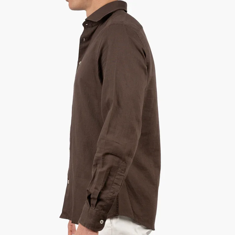 SEVEN DIALS SDL26107AV02 JERRED Overhemd-tabacco
