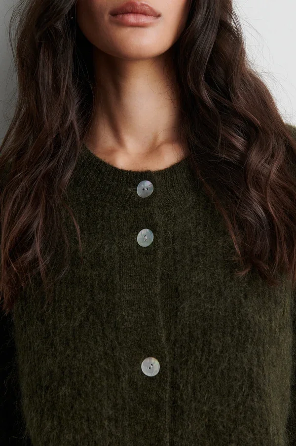SECOND FEMALE 60126 Andrea KnitRib LS Cardigan