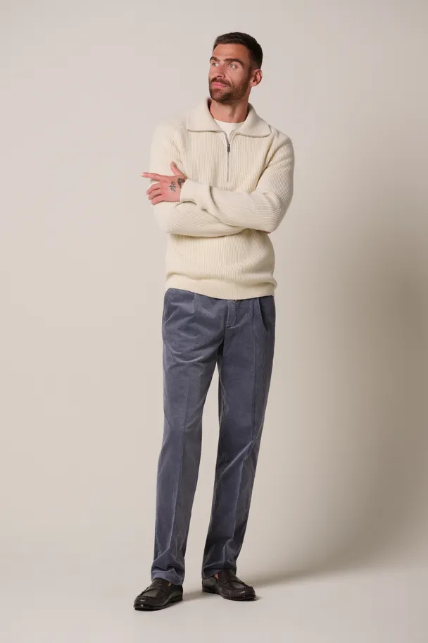 PROFUOMO PPXJ30058H Zand pullover half zip