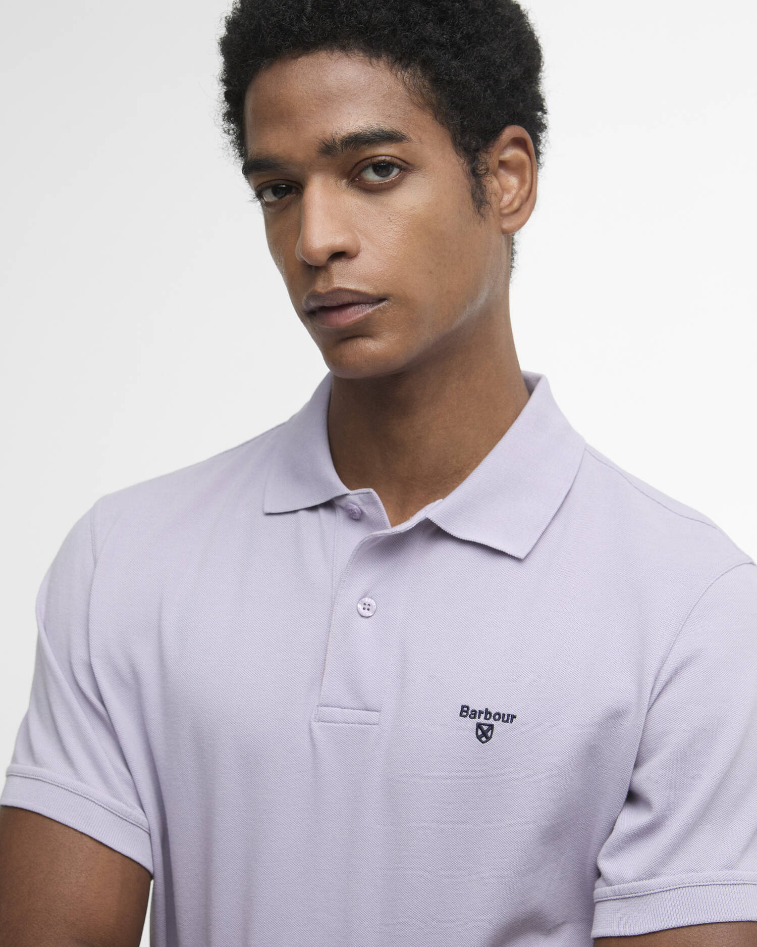 BARBOUR MML1367 Sports Poloshirt-Heather Mist